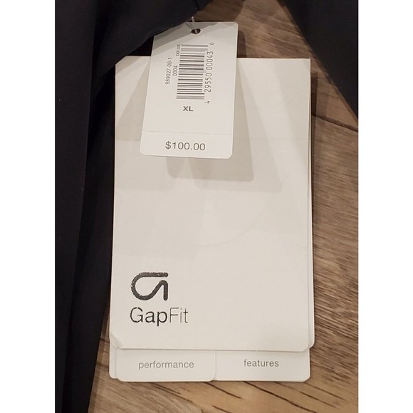 GAP Fit Hybrid Tech Hooded Full Zip Jacket Black Mens Sz XL NEW NWT $100 retail - Picture 11 of 16